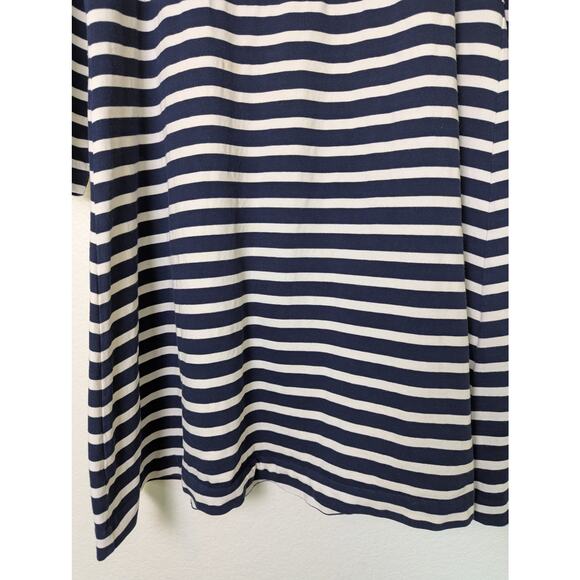 J.Crew 365 Breton Stripe Navy White Fit and Flare Dress Size 2X Nautical Beachy - Picture 4 of 12